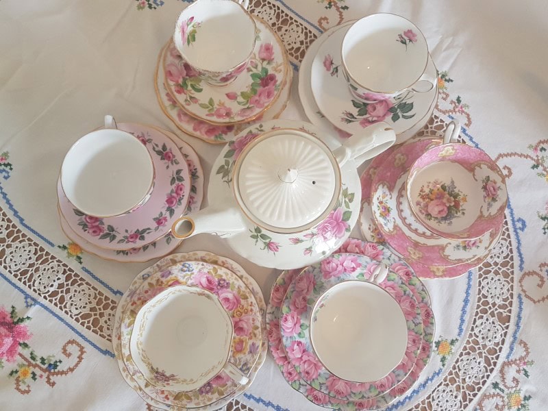 Vintage Teacup Queen vintage china hire in Auckland